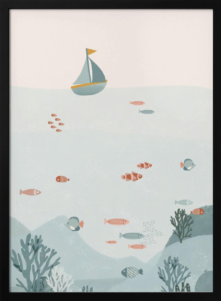 Onder de blauwe zee | Poster