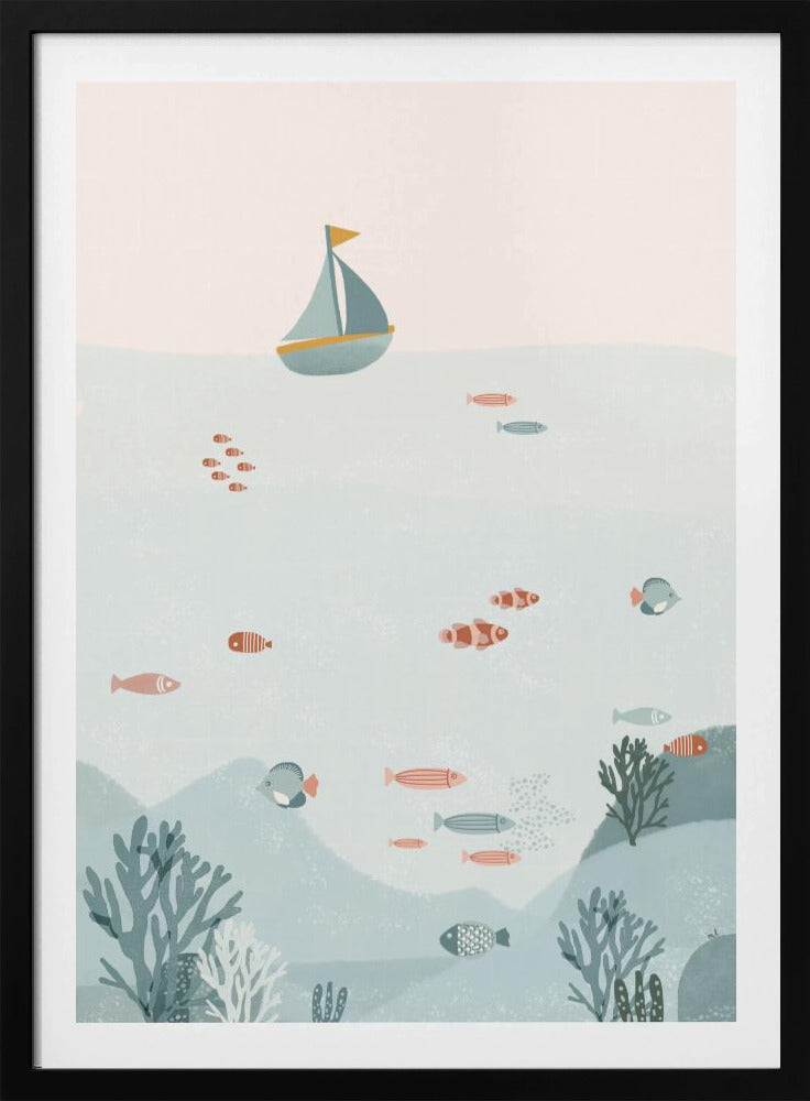 Onder de blauwe zee | Poster