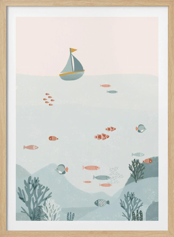 Onder de blauwe zee | Poster