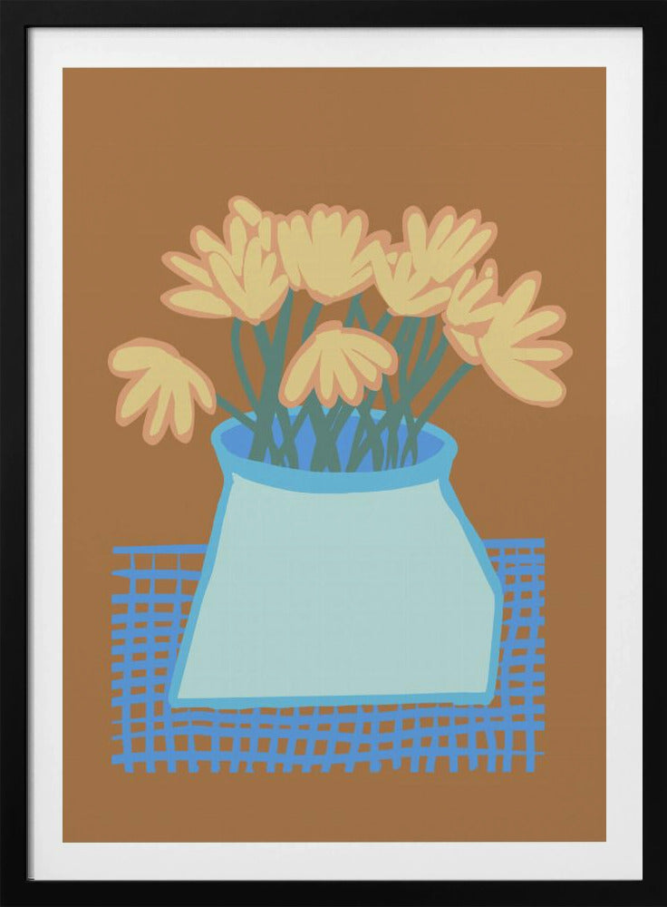 Madeliefjes in vaas | Poster