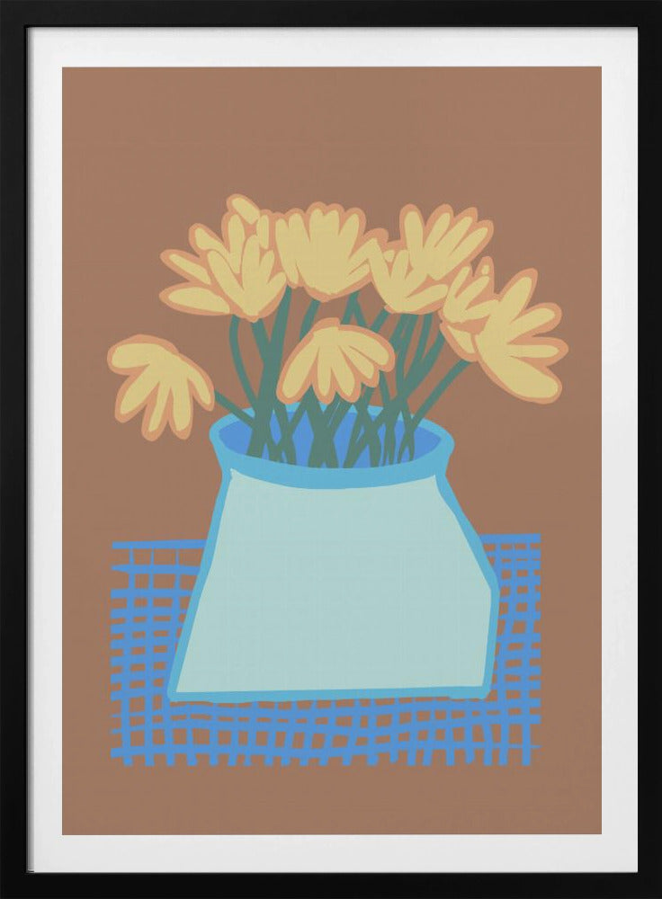 Madeliefjes in vaas | Poster