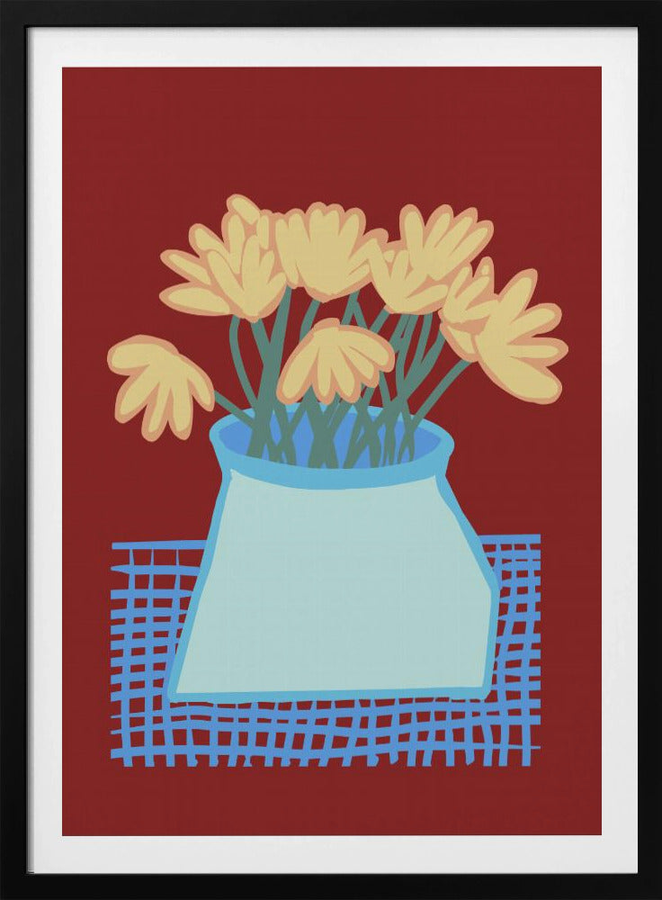 Madeliefjes in vaas | Poster