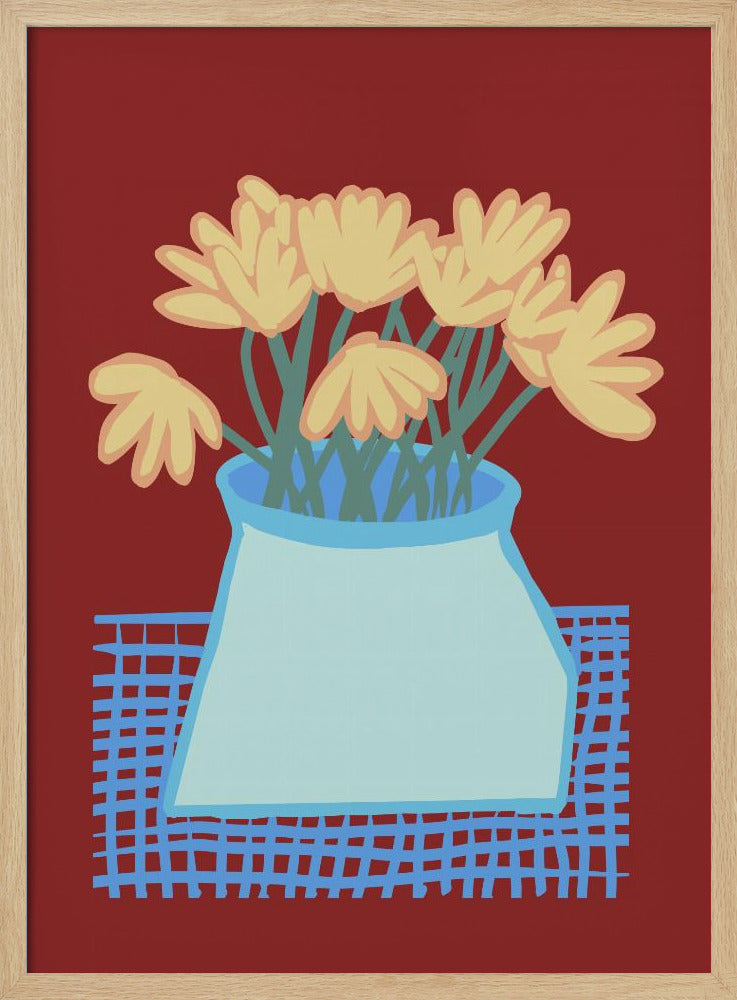 Madeliefjes in vaas | Poster