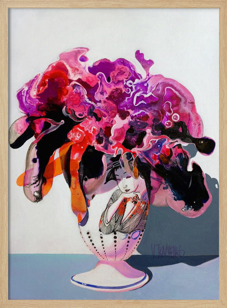 Boeket bloemen in een vaas | Poster