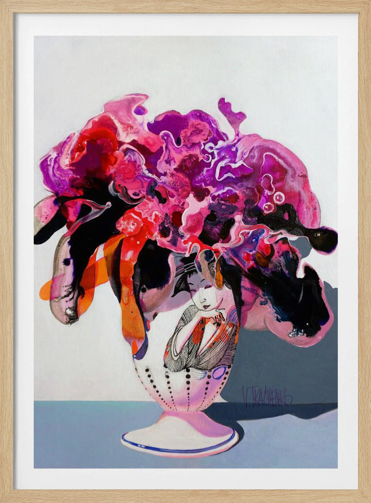 Boeket bloemen in een vaas | Poster