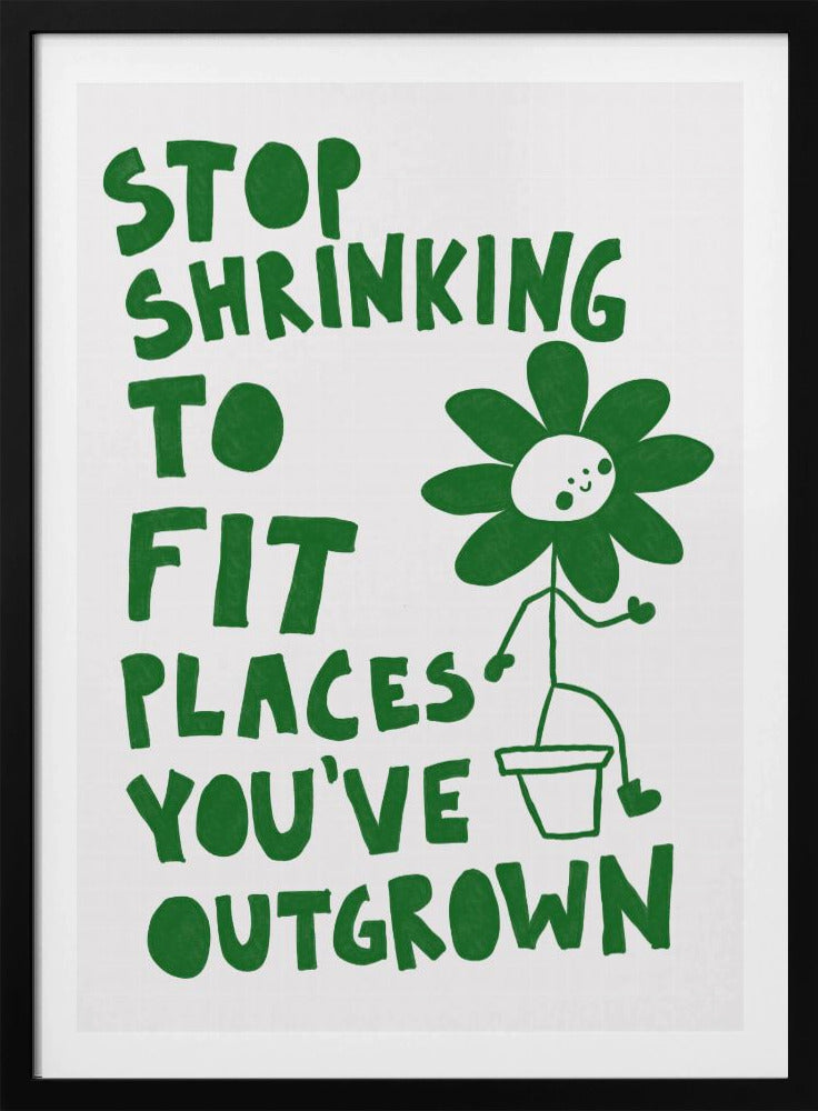 Stop met krimpen | Poster