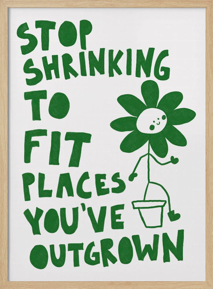 Stop met krimpen | Poster