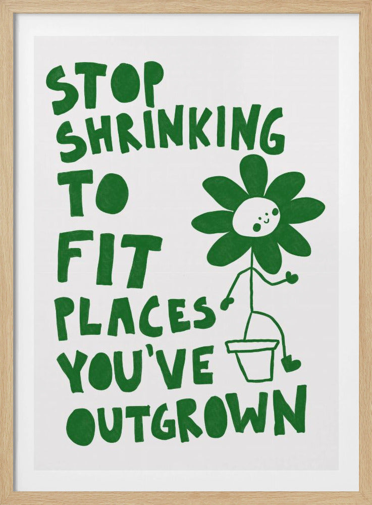 Stop met krimpen | Poster