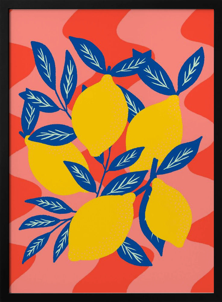 Levendige Citroenuitbarsting | Poster
