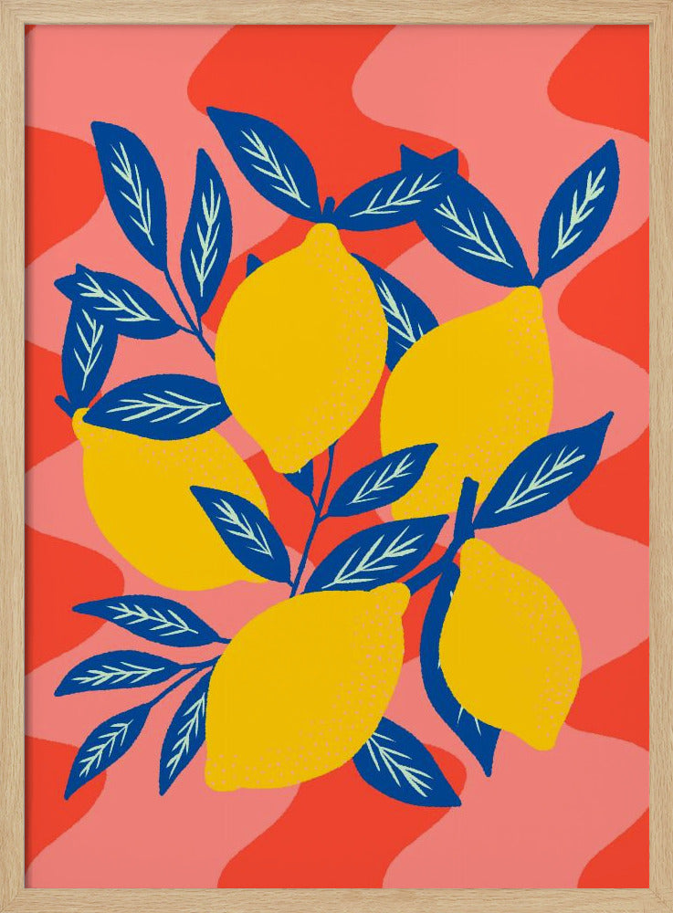 Levendige Citroenuitbarsting | Poster