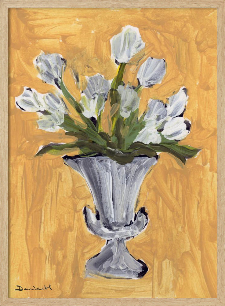 Witte Tulpen | Poster