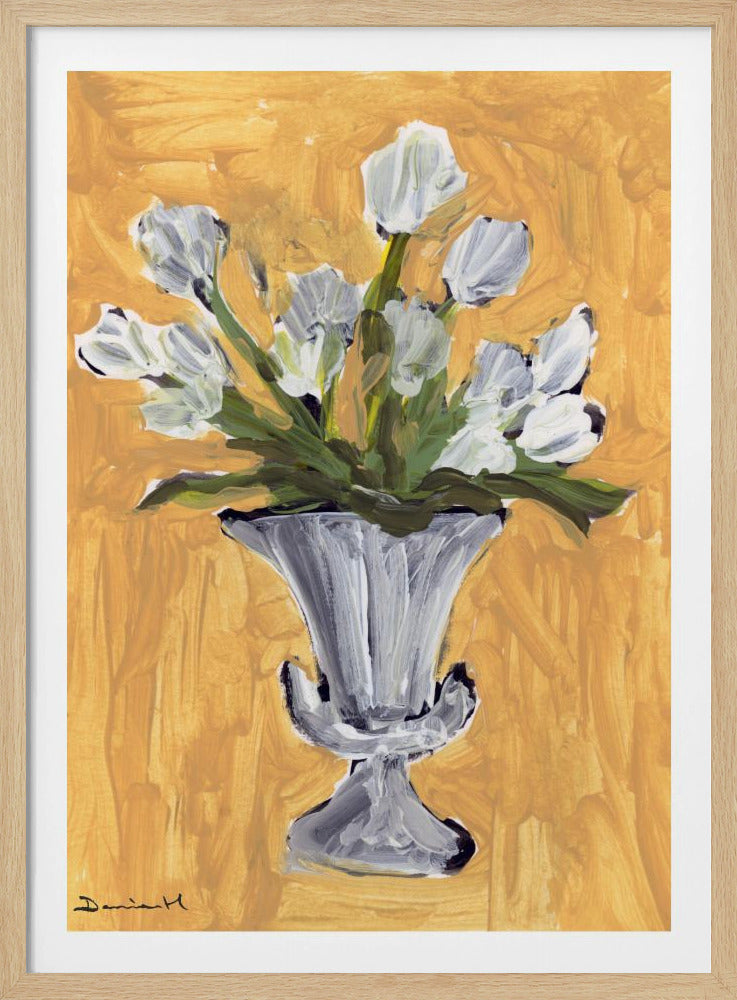 Witte Tulpen | Poster