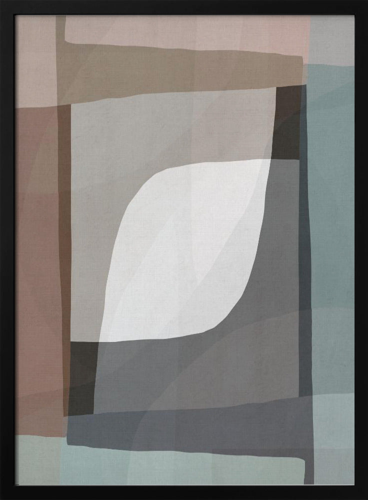 Geometrische vormen en gedempte aardtinten | Poster