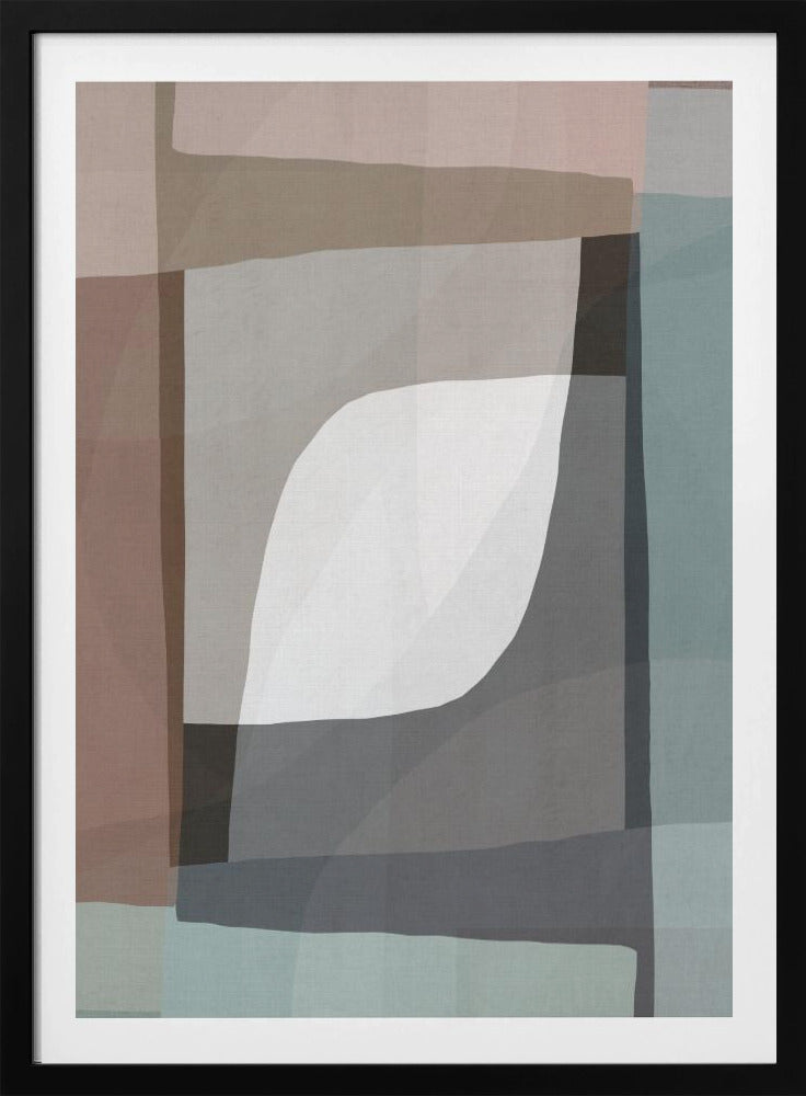 Geometrische vormen en gedempte aardtinten | Poster