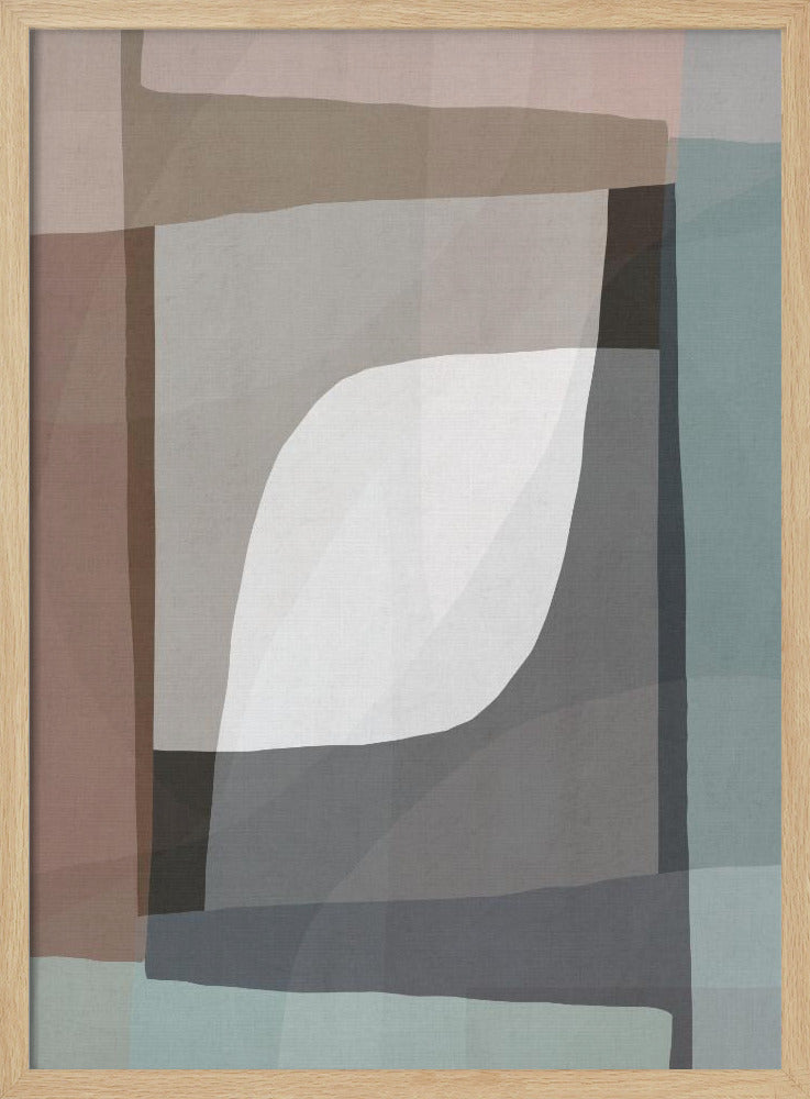 Geometrische vormen en gedempte aardtinten | Poster