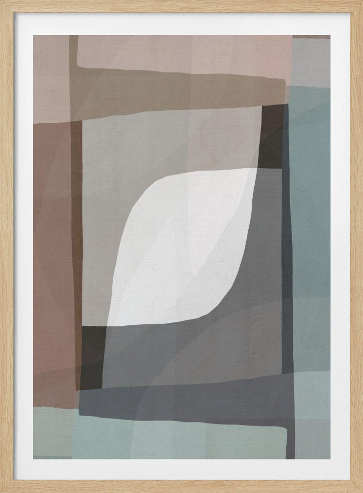Geometrische vormen en gedempte aardtinten | Poster