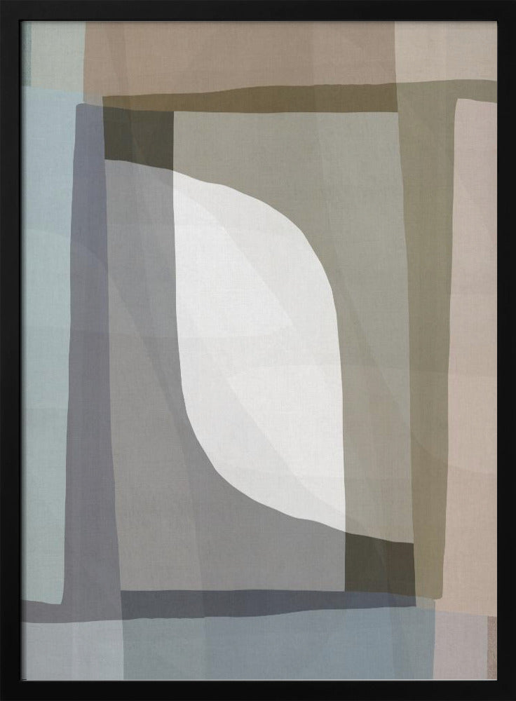 Gedempte geometrische stroom | Poster