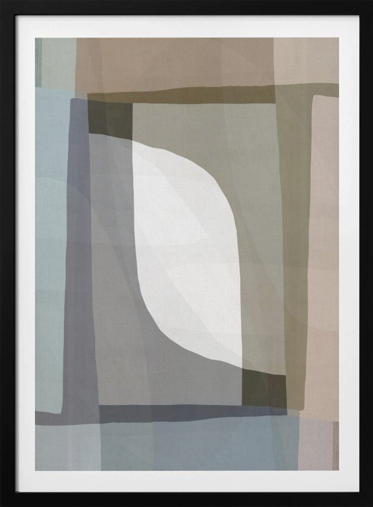 Gedempte geometrische stroom | Poster