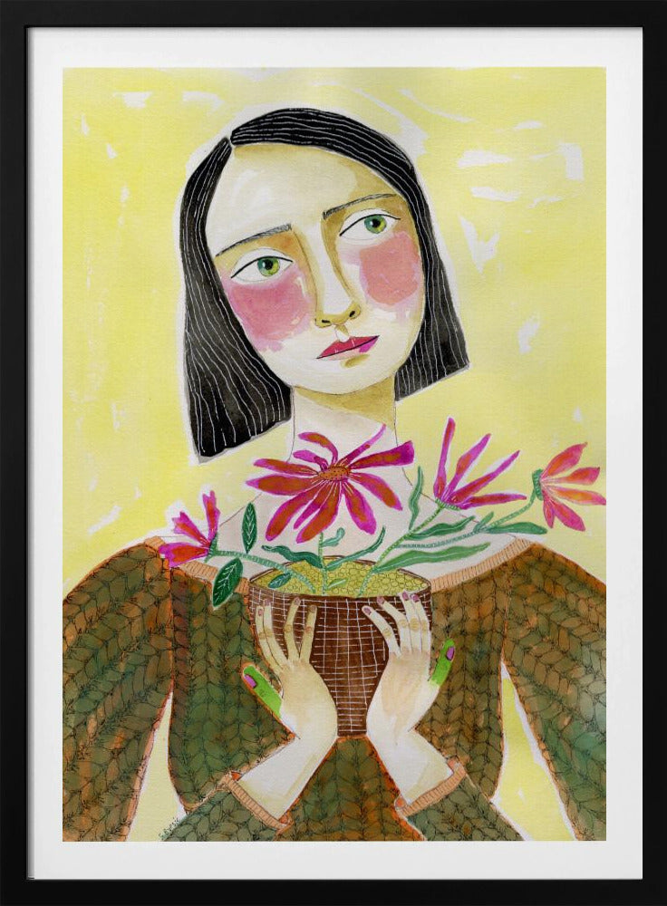 Plantenmoeder met groene vingers | Poster