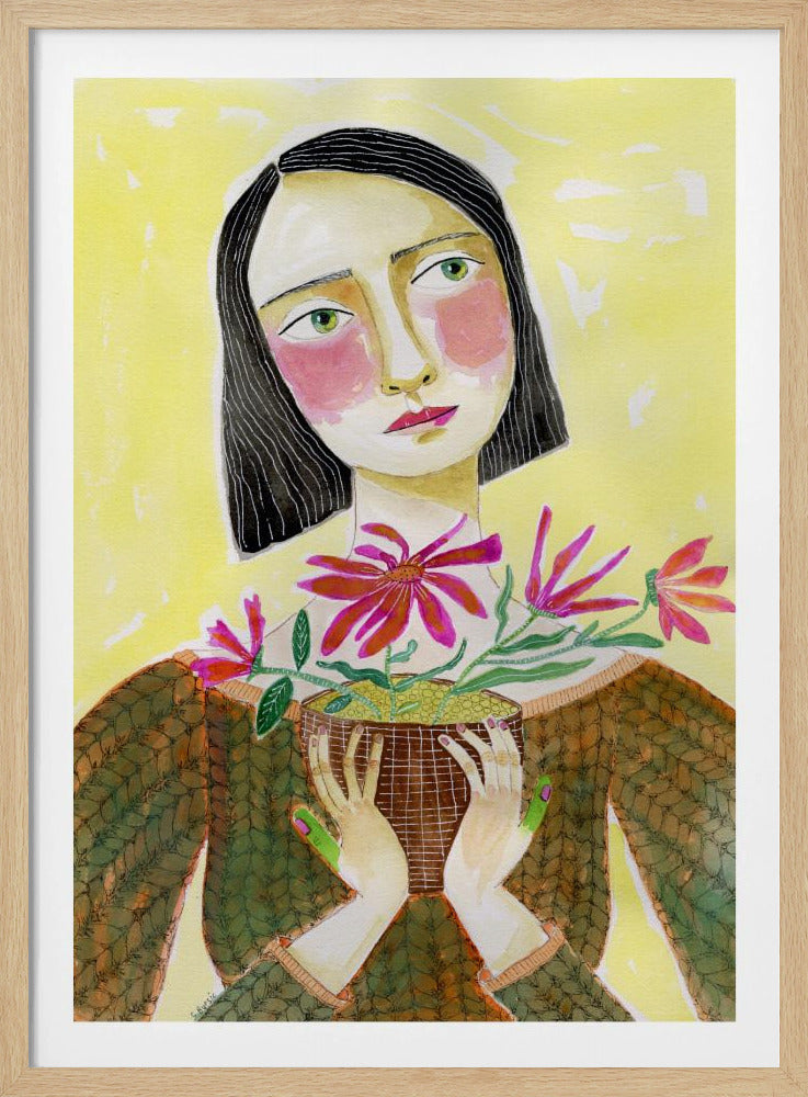 Plantenmoeder met groene vingers | Poster