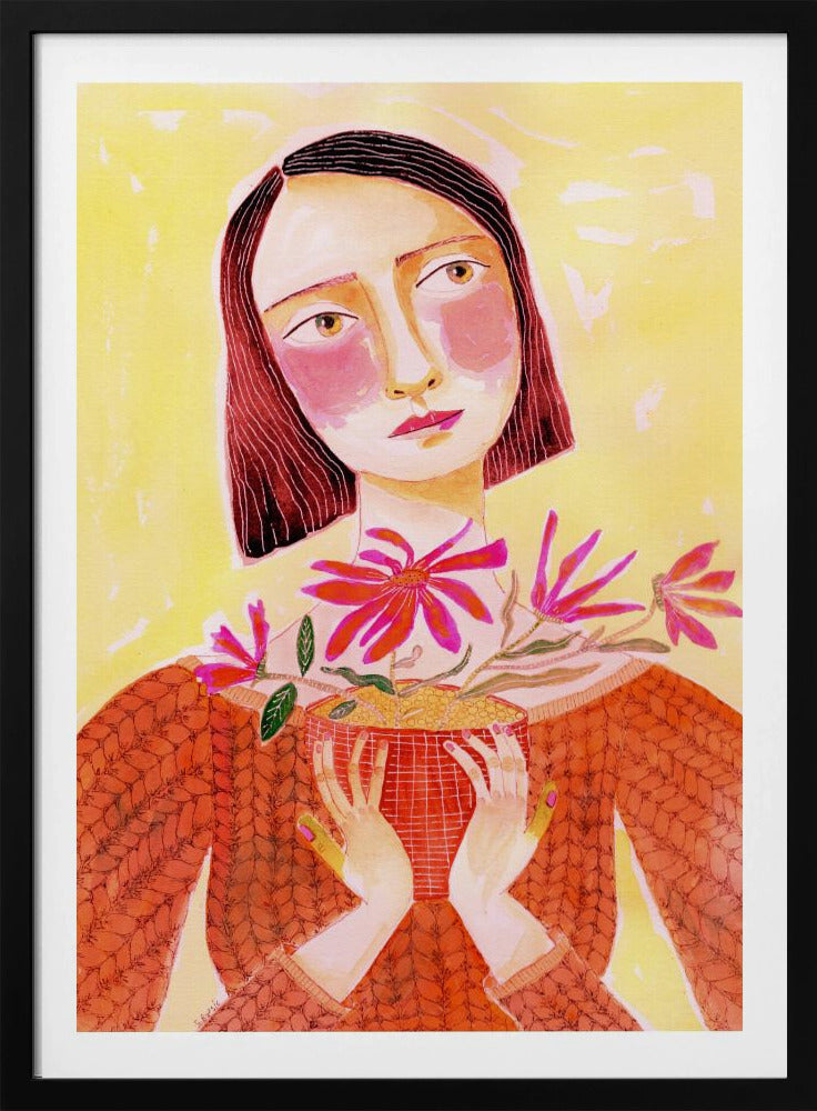 Plantenmoeder met groene vingers | Poster
