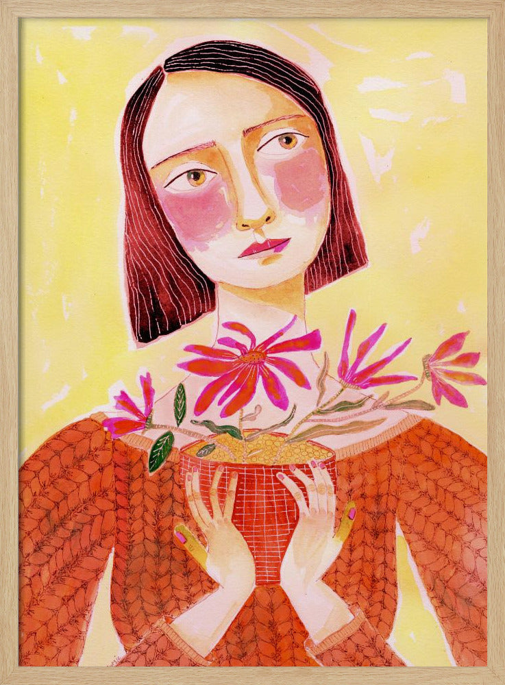 Plantenmoeder met groene vingers | Poster