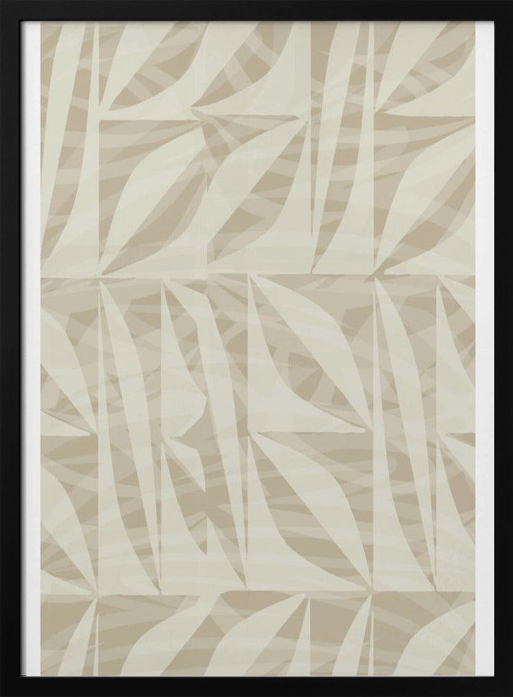 Subtiel botanisch patroon | Poster
