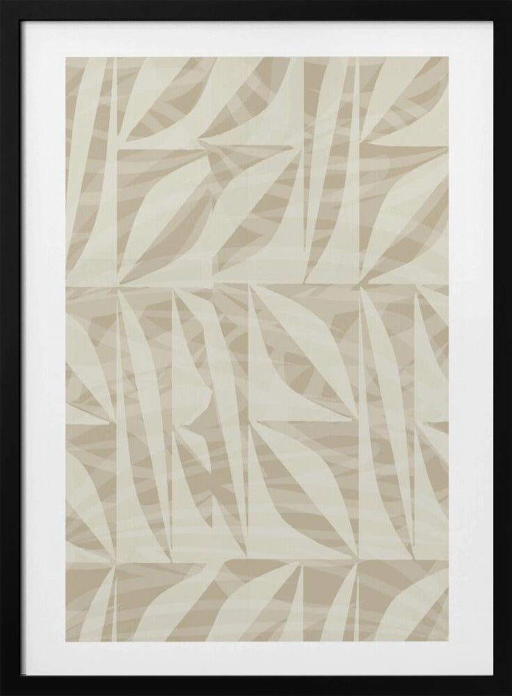 Subtiel botanisch patroon | Poster