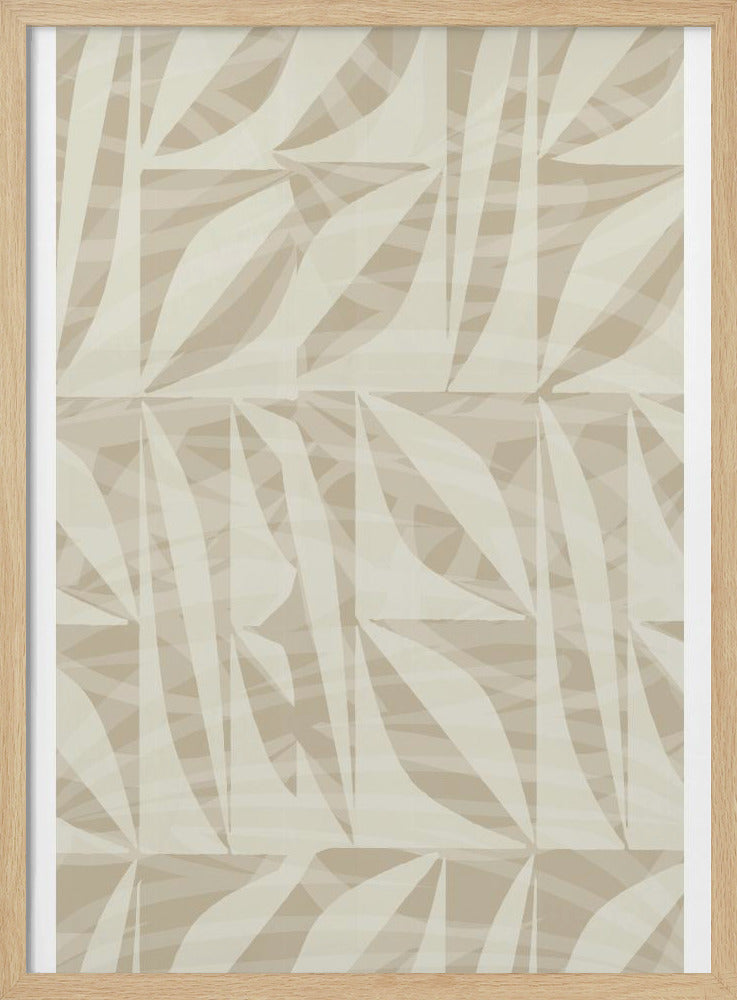 Subtiel botanisch patroon | Poster