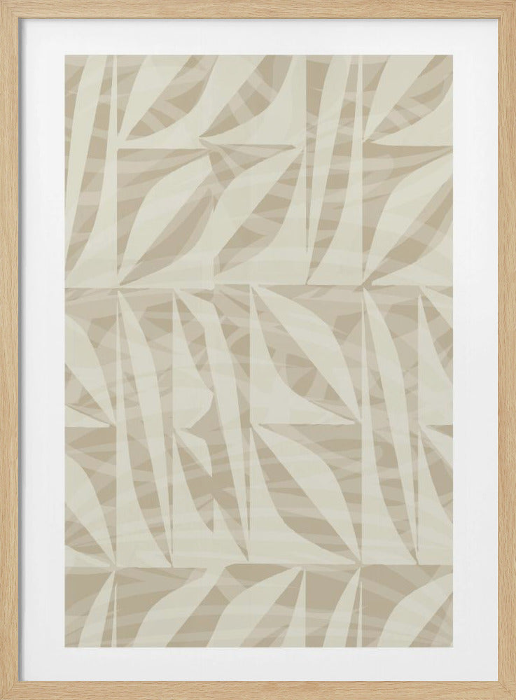 Subtiel botanisch patroon | Poster