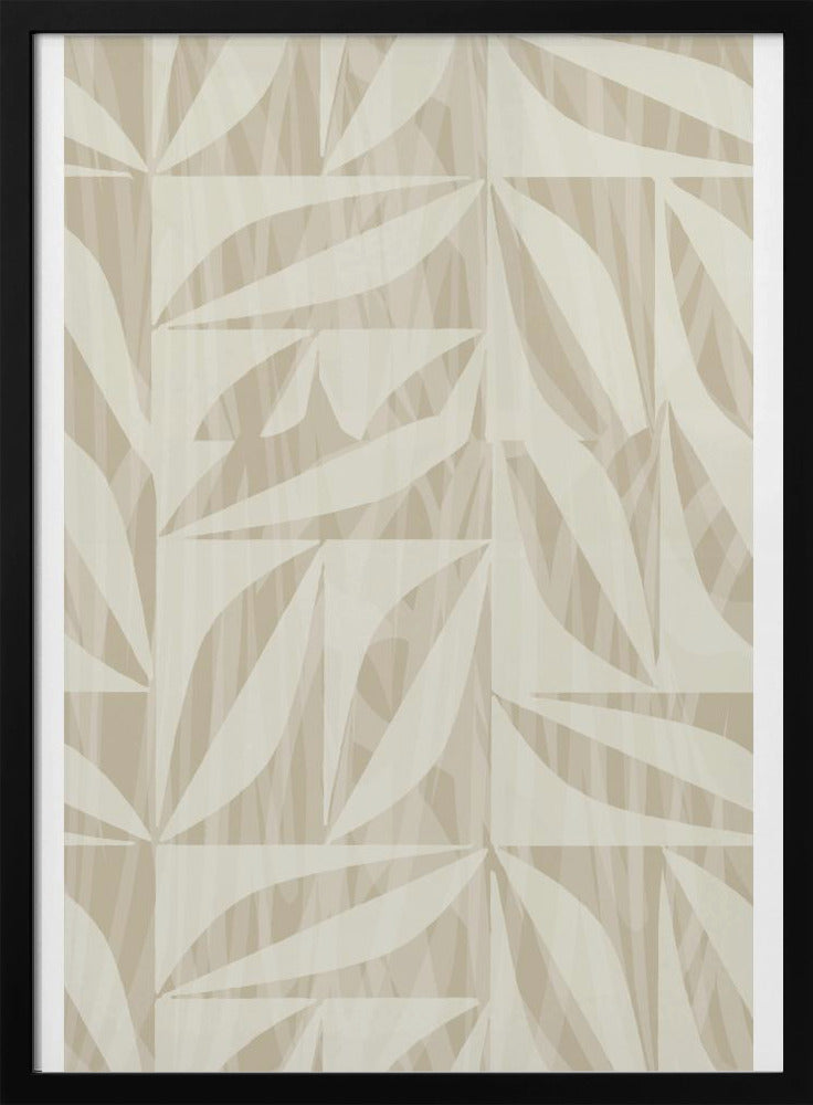 Subtiel botanisch patroon | Poster