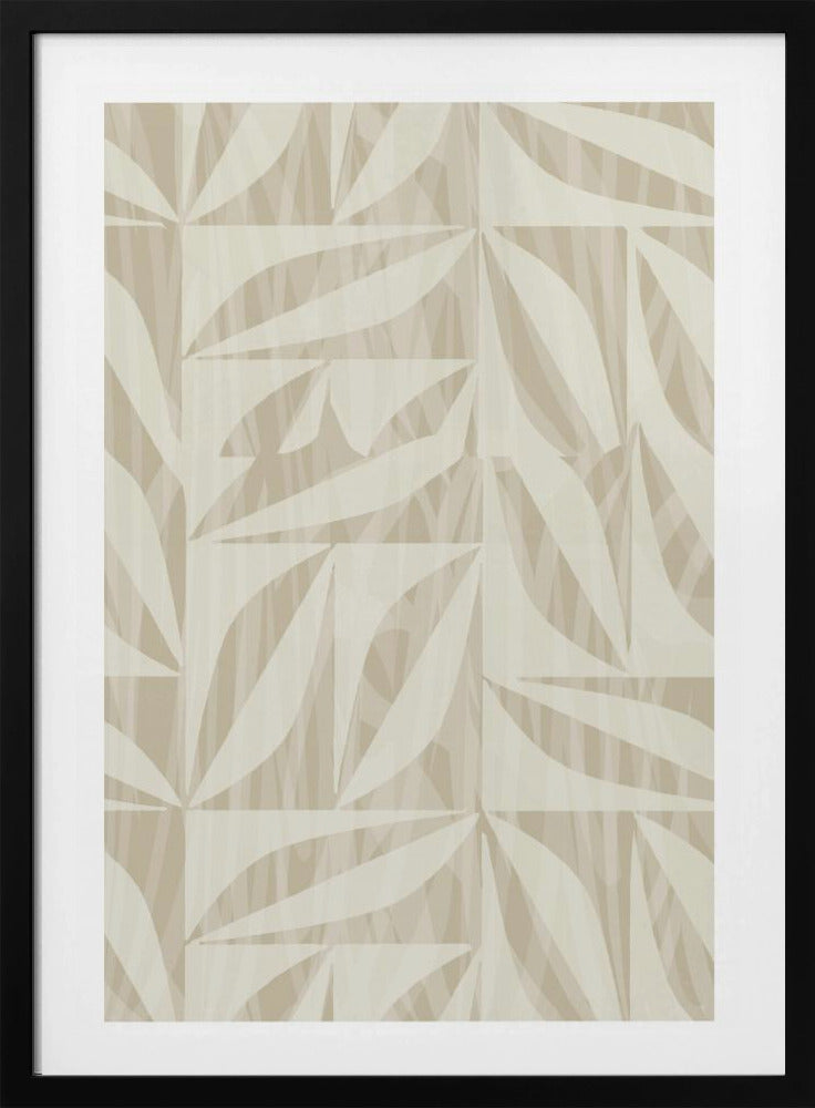 Subtiel botanisch patroon | Poster