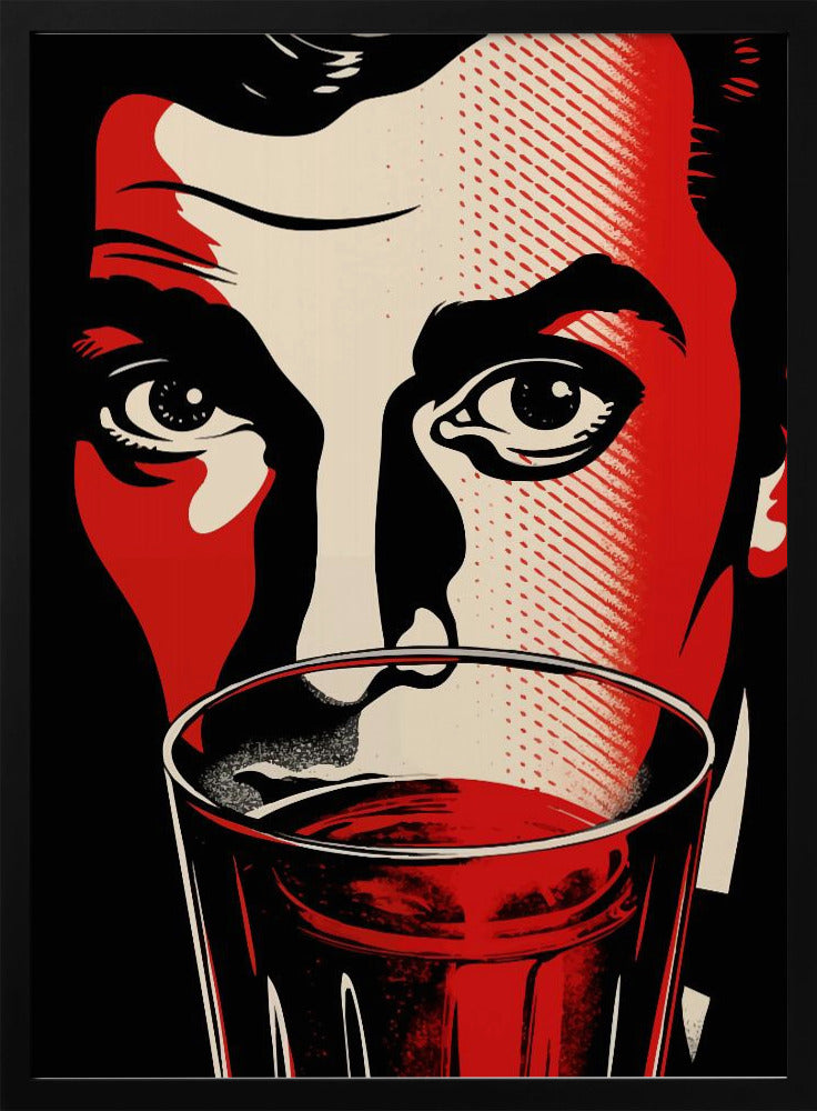 Een man met intense ogen | Poster