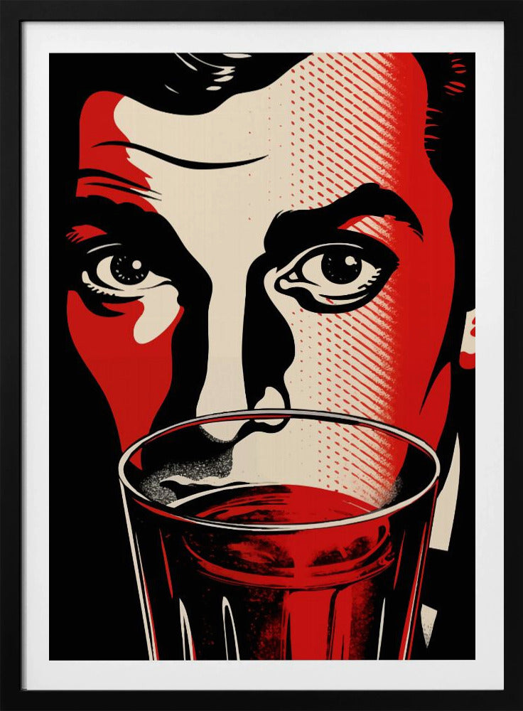 Een man met intense ogen | Poster