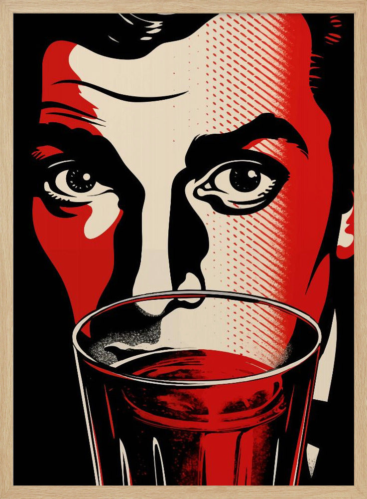 Een man met intense ogen | Poster