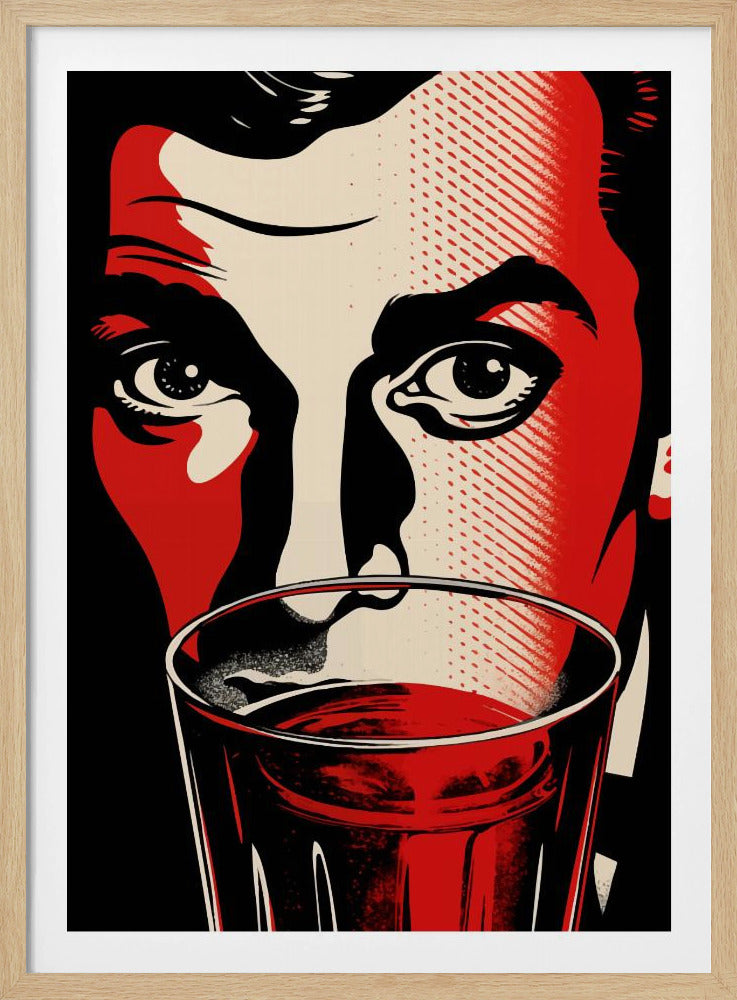 Een man met intense ogen | Poster