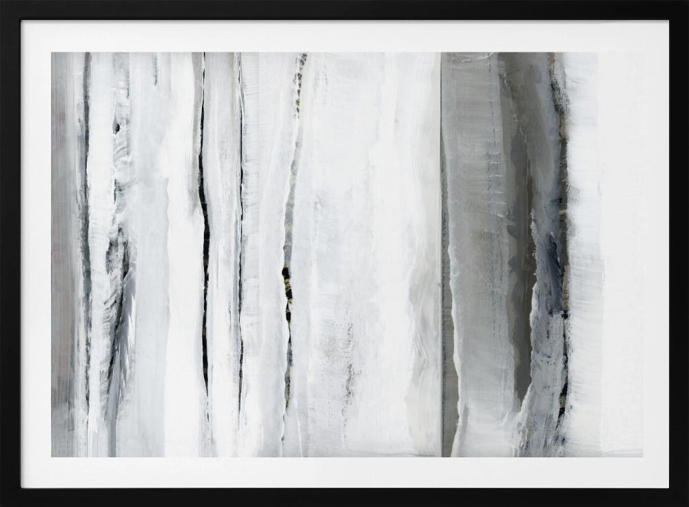 Verticale strepen in monochrome tinten | Poster