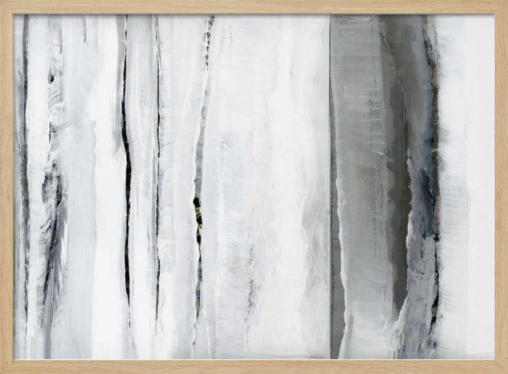 Verticale strepen in monochrome tinten | Poster