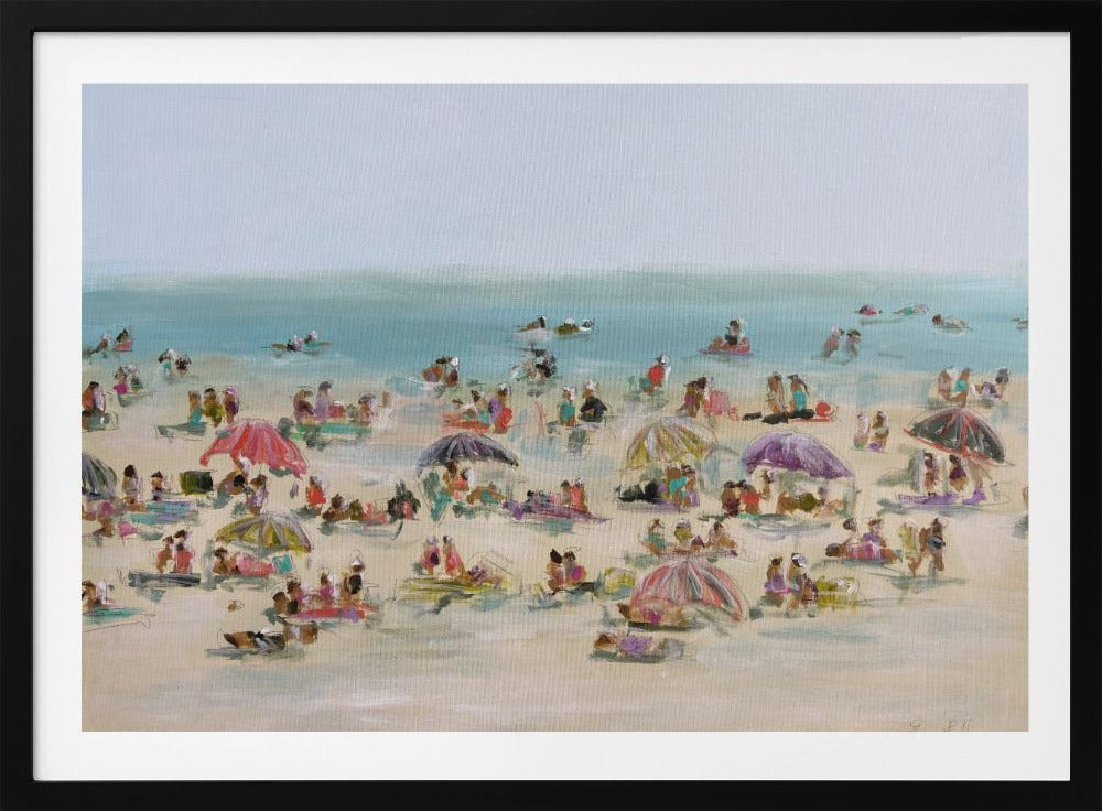 Impressionistisch strandgezicht | Poster