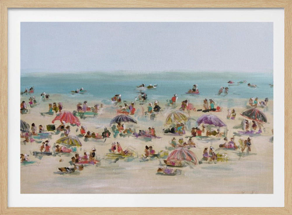 Impressionistisch strandgezicht | Poster