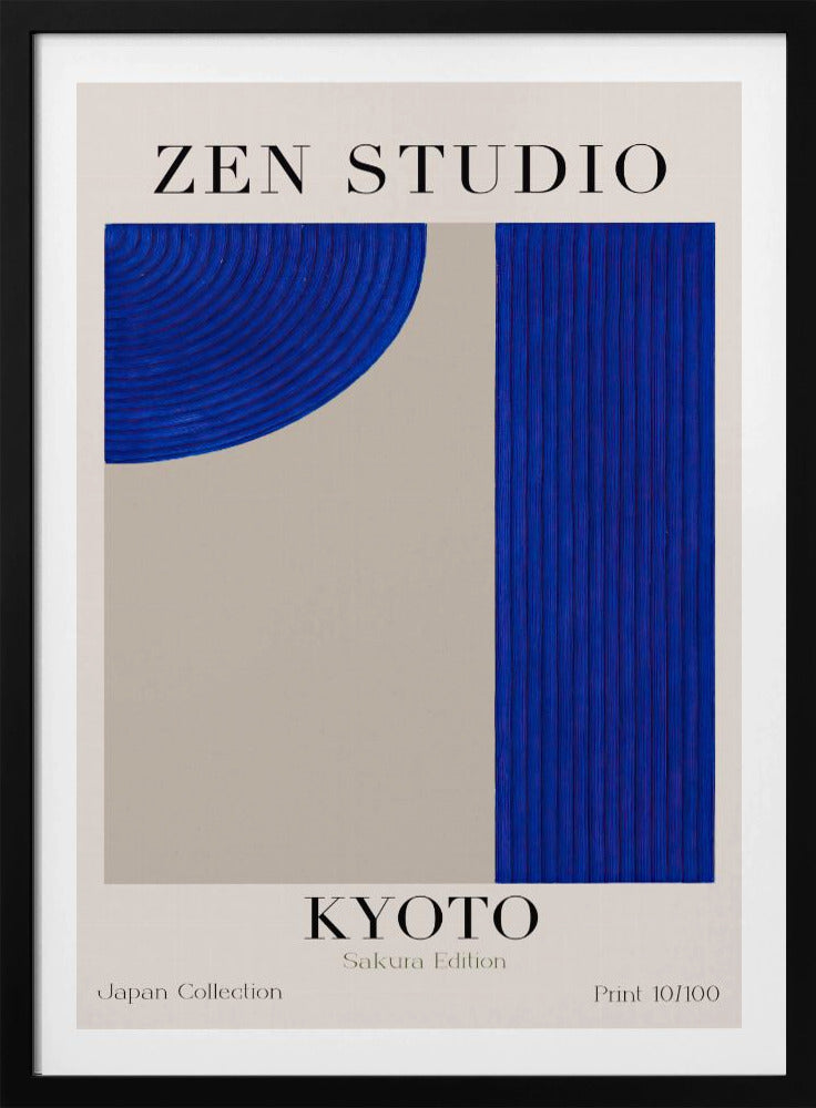 Kyoto Blauwe Harmonie | Poster