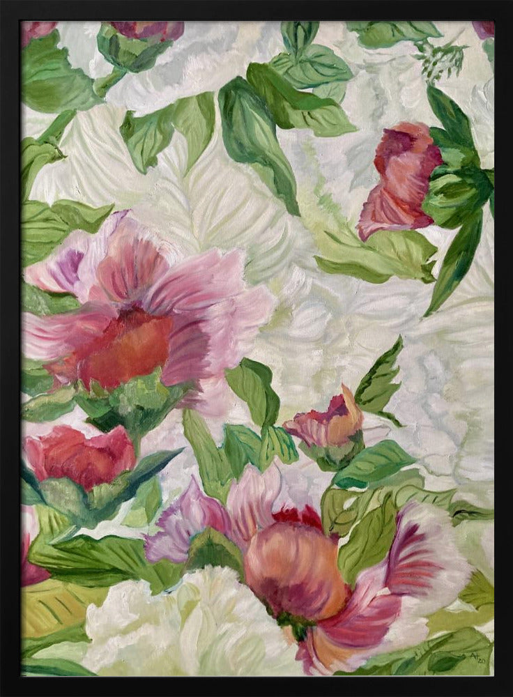 Levendig bloemenkunstwerk | Poster