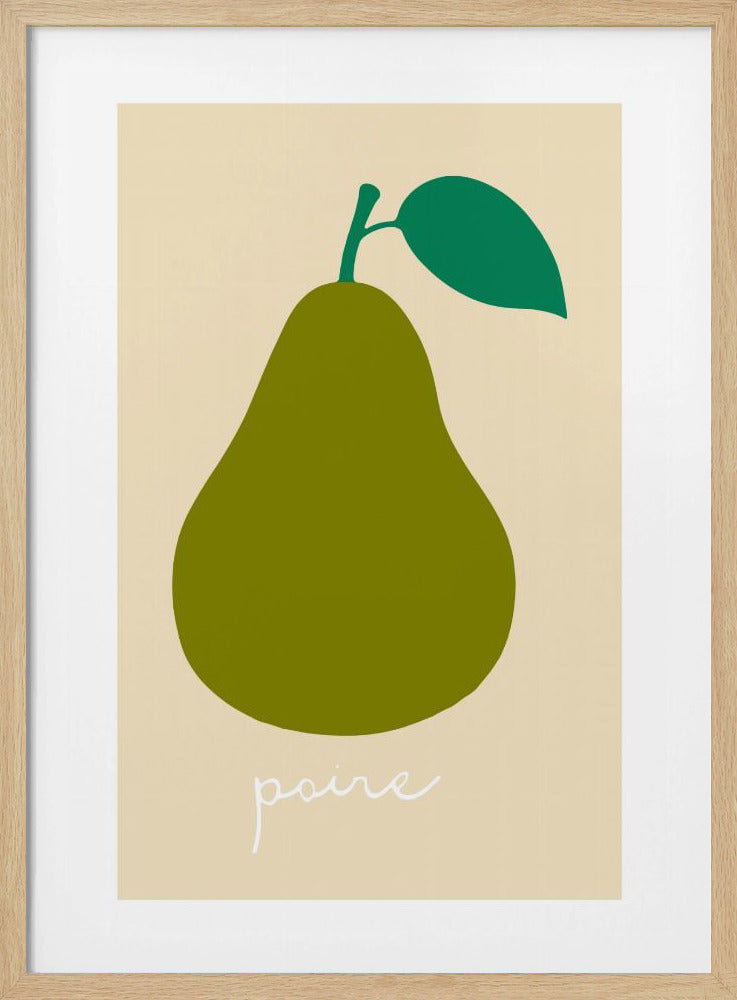 La Poire (donkergroen) | Poster