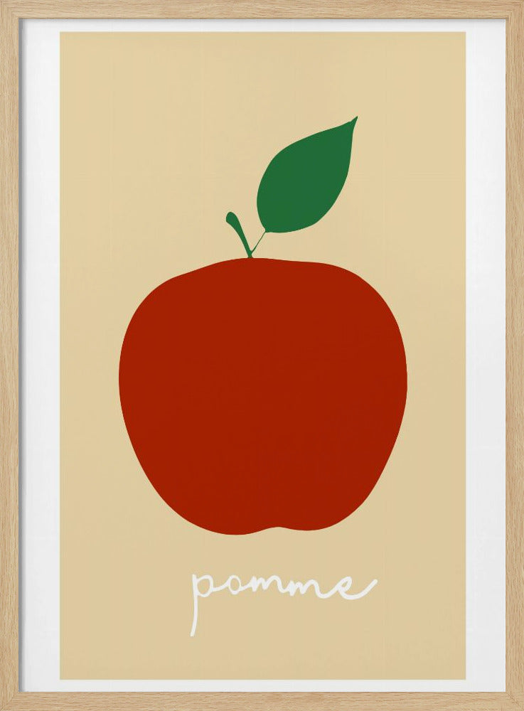 La Pomme (helderrood) | Poster