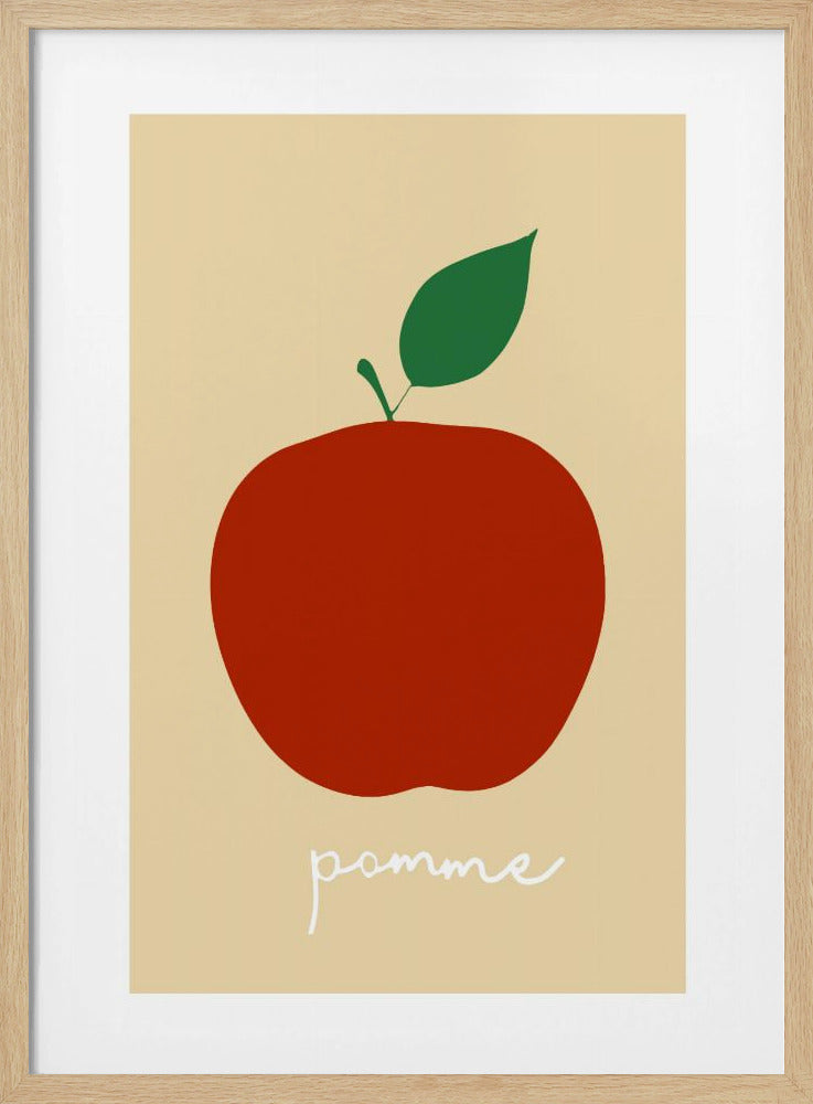 La Pomme (helderrood) | Poster