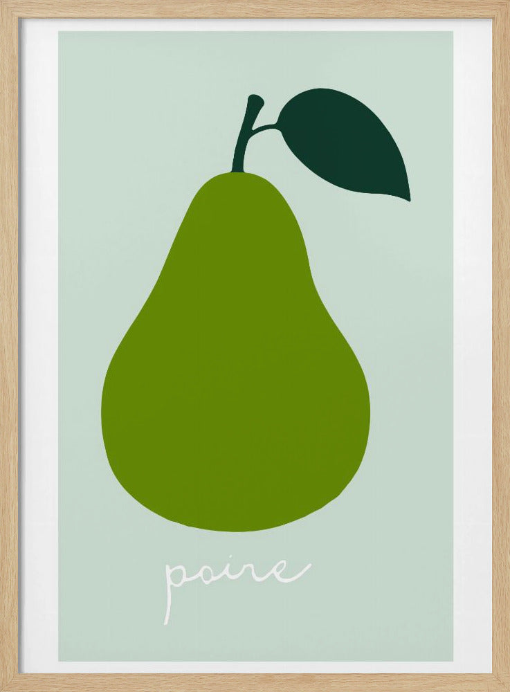 La Poire (heldergroen) | Poster