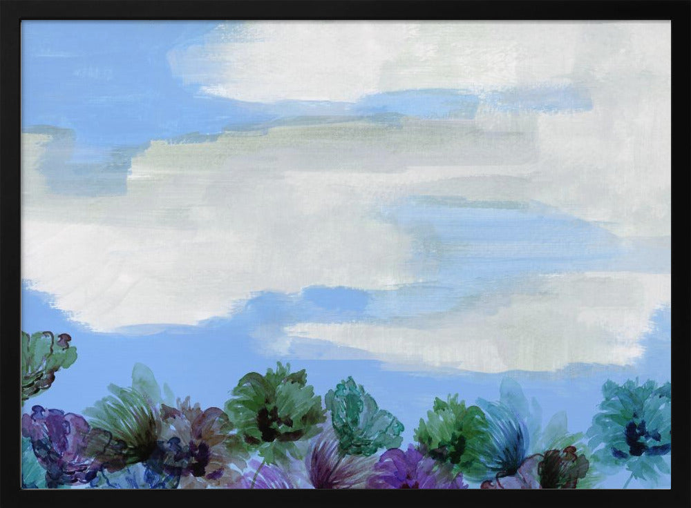 Fluisterende wilde bloemenlucht | Poster