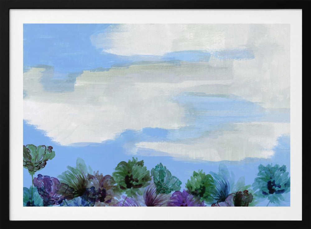 Fluisterende wilde bloemenlucht | Poster