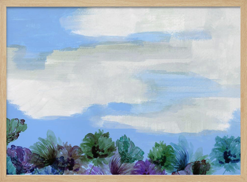 Fluisterende wilde bloemenlucht | Poster