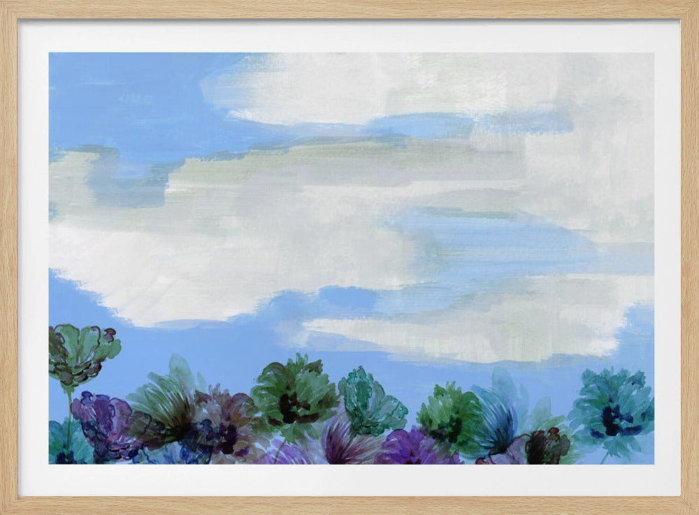 Fluisterende wilde bloemenlucht | Poster